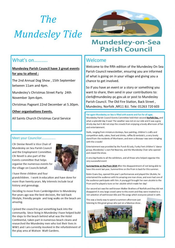 Mundesley Tide Newsletter