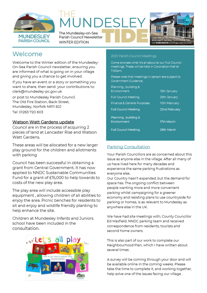 WINTER NEWSLETTER
