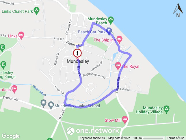 Emergency road closure in the Parish of Mundesley - electrical works